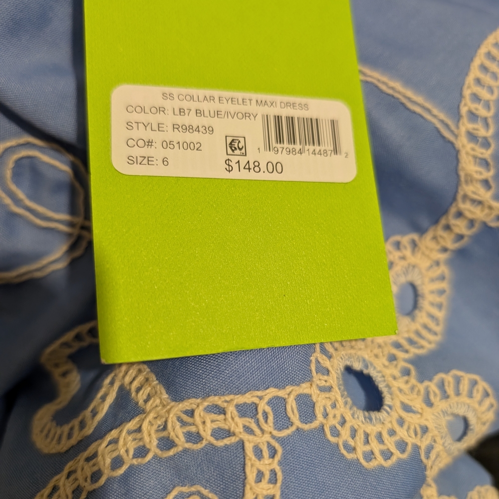 Sam Edelman Light Blue Floral Midi Dress - Picture 3 of 11
